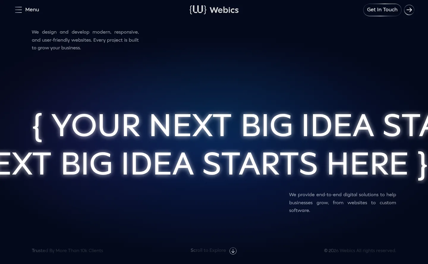 Webics — desktop website preview
